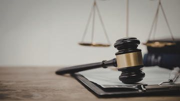 Image of document with gavel